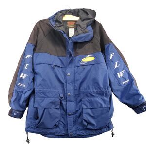 Fishing League Worldwide Stearns Men's Dry Wear Jacket Blue Size M Nylon Logo